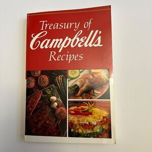 Vintage Cookbook Treasury of Campbells Recipes Paperback Illustrated